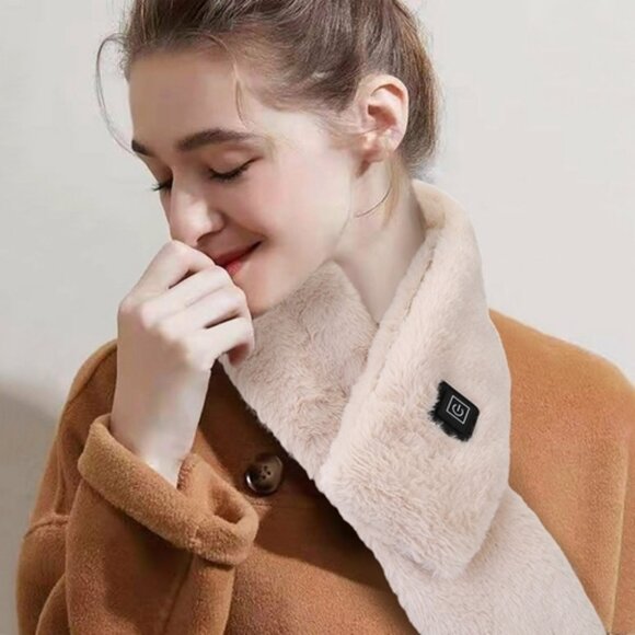 Winter Scarf USB Heating Neck Wrap Unisex Shawl Soft Warm Scarf - Picture 6 of 10
